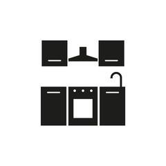 Kitchen icons. Simple vector illustration
