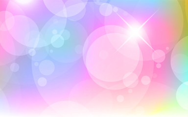 Abstract Bokeh white circle background