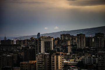 View to new central areas of Tbilisi's downtown