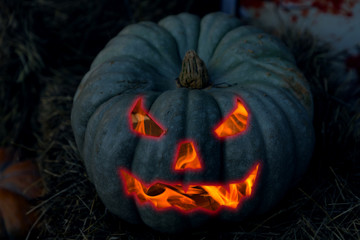 jack lamp decor fire smile eyes awesome pumpkin in the dark awesome diabolical