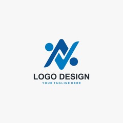 Letter AV logo design vector. Technology logo design. - obrazy, fototapety, plakaty