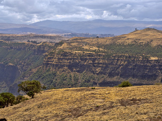 Fototapeta na wymiar Beautiful landscape in SimIen mountain national park, Ethiopia