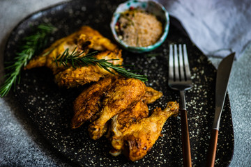 Grilled chicken with rosemary