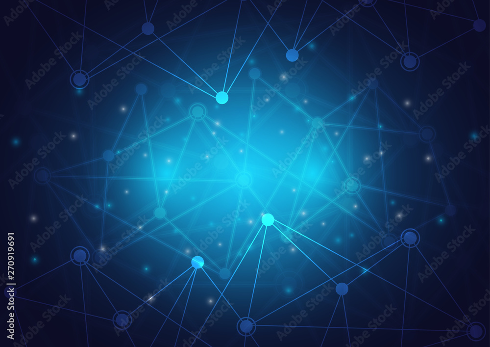 Aufkleber network connection abstract background