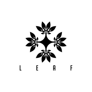 Geometrically shaped flower images parallel to the four directions.