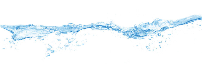 water splash isolated on white background,water 