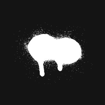 White Spray Paint Stain