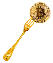 Bitcoin sur fourchette 