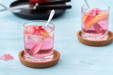 Pink cocktail apple fruit