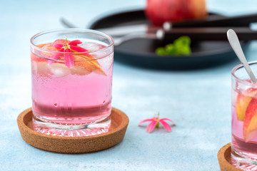 Pink cocktail apple fruit