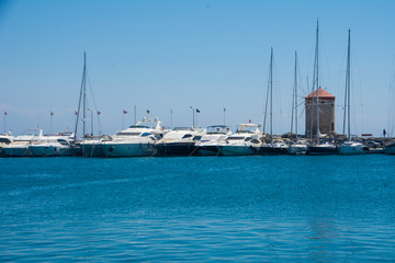 Fototapeta premium yachts in harbor