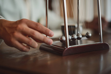 Business Newtons Cradle
