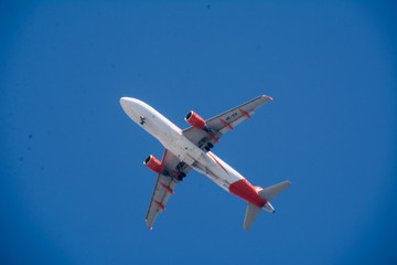 airplane in the sky