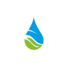 Water drop logo icon vector template