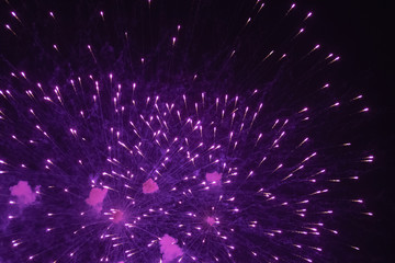 Fireworks in New Year's Eve. Greece, Thessaloniki