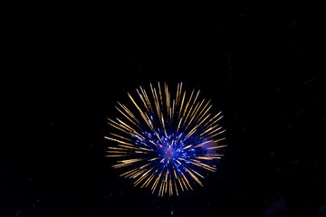 Fireworks in New Year's Eve. Greece, Thessaloniki