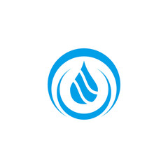 Obraz premium Water drop logo icon vector template