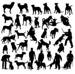 Dog Silhouettes, art vector design