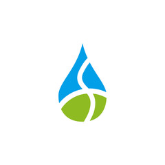 Water drop logo icon vector template