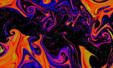 Magic space texture, pattern, looks like colorful smoke and fire with little dots