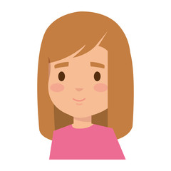 cute little girl kid character