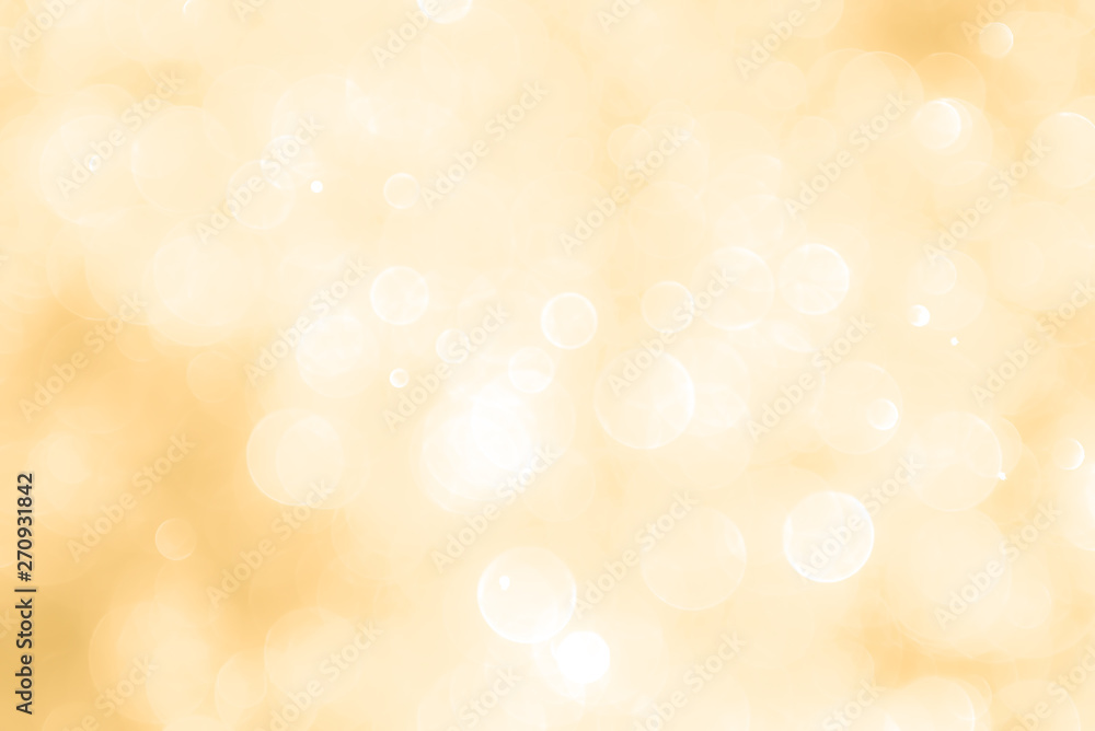 Wall mural abstract gold background with bokeh, bokeh background, sparkle bokeh background