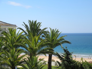 Fototapeta na wymiar Portugal Algarve Strand Beach Ozean Cities Sightseeing Summer
