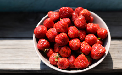 juicy ripe strawberries 