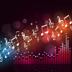 party music notes background