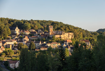 Fototapeta na wymiar The Village of Carlux in Dordogne valley, Aquitaine, France
