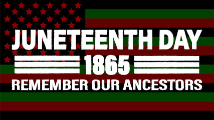 Juneteenth Freedom Day. African-American Independence Day, June 19. T-Shirt, banner, greeting card design.