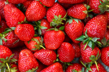 Strawberries background. Strawberry. Food background