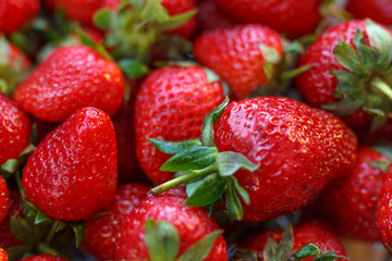 Strawberries background. Strawberry. Food background