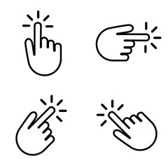 set of hands clicking on your button