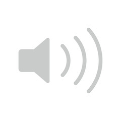 sound volume icon on the white background