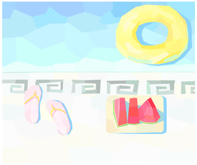 swimming pool, vector background