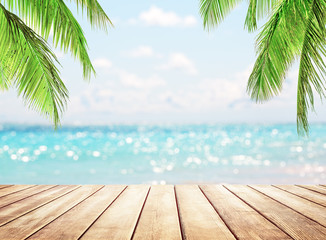 Blurred blue sky background