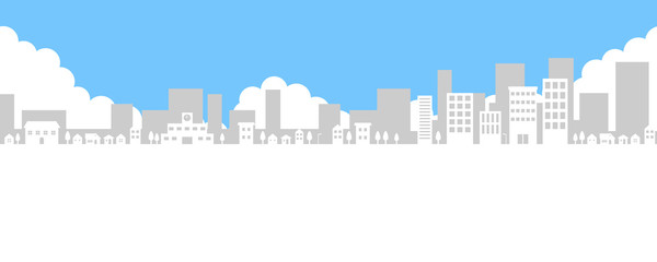 Fototapeta premium 住宅街と空 街並み