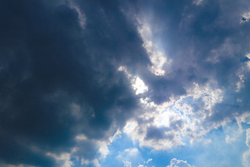 Beautiful abstract blue sky landscape background and wallpaper