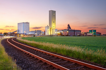 Fototapeta premium Colorful Salt Mine At Sunset
