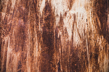 Abstract colorful wall texture and background. Close-up iron surface with old paint and rust