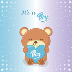 Baby shower of a boy design