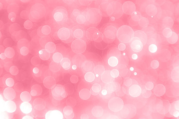 abstract soft pink background with light glow bokeh effect