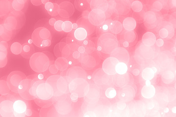 abstract bokeh light effect with soft pink background