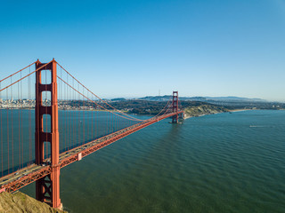 Golden Gate Bridge on a blue day