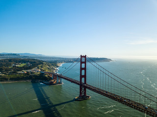 Fototapeta premium Golden Gate Sunny Day