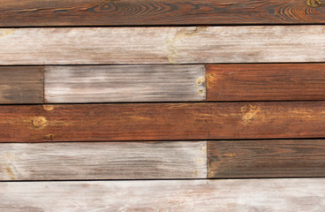 wooden background of boards of different colors