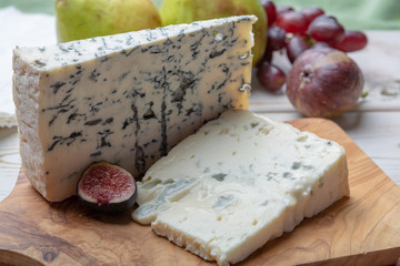 Gorgonzola picant and dolce Italian blue cheese, made from unskimmed cow's milk in North of Italy