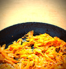 roasted carrots and onions