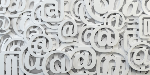 Email sign abstract background. E-mail internet communication.